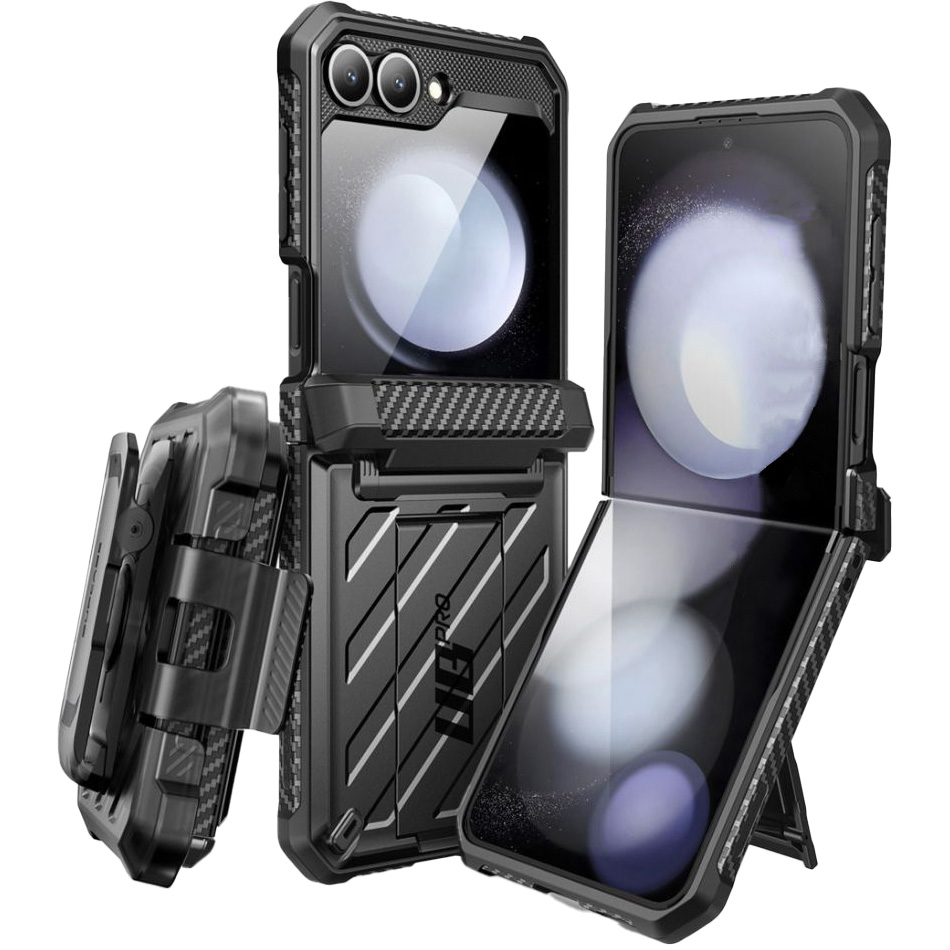 Etui pancerne Supcase UB Pro BackSP do Galaxy Z Flip7 FE / Z Flip6, czarne